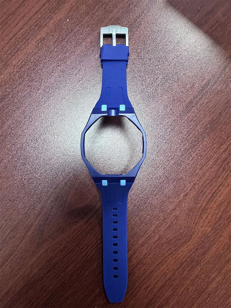 Silicone Strap with PC Case For Swatch X AP Royal Pop Pocket Watch Changer to Wristwatch Integrated Band Accessories