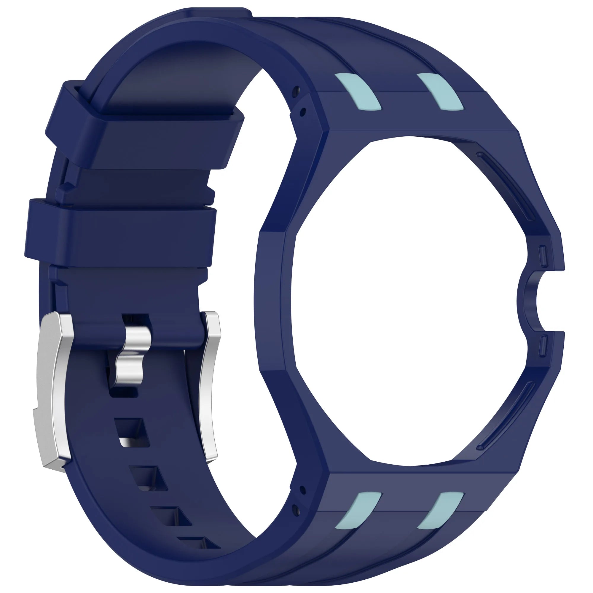 All-in-One PC Case+Silicone Strap Mod Kit for Swatch x AP Royal Pop Solf Band Cover Bumper Change to Wristwatch Accessories