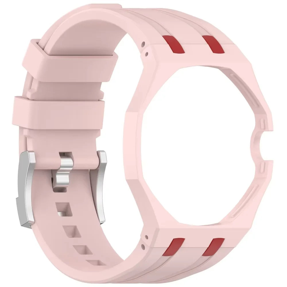 Matte PC Mod Kit Case Frame +Strap for Swatch AP Royal Pop Modification integrated Silicone Cover Bumper Band Accessorries