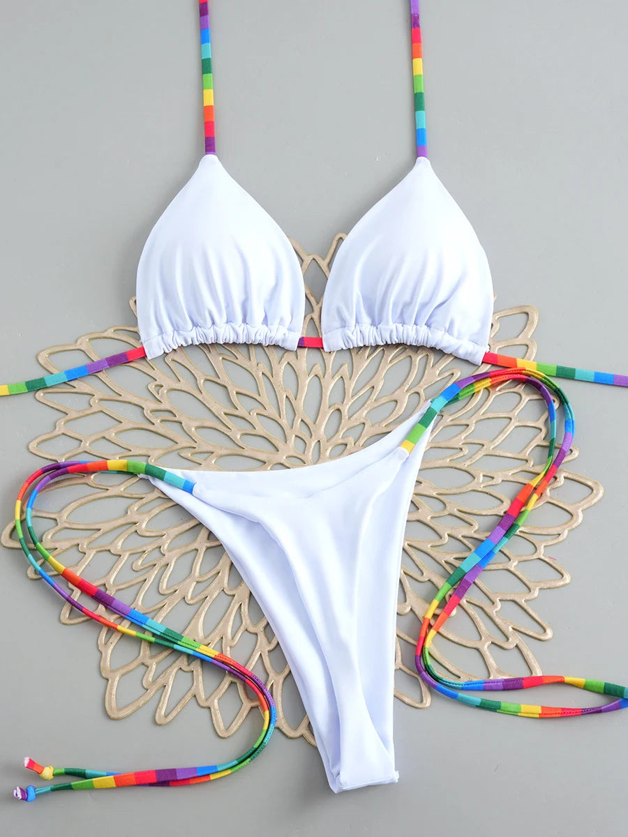 2026 New Sexy Micro Bikini Set Swimsuit Thong Female Bathing Brazilian Women Swimwear Biquini Suit Sexy Up Bikinis Mujer