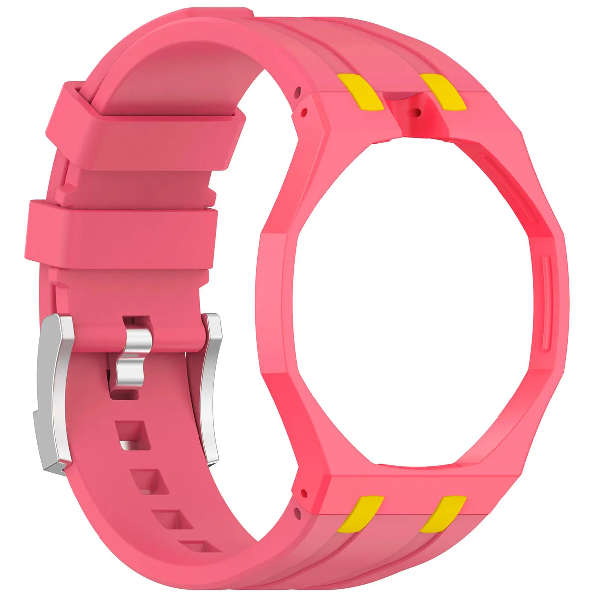 2-in-1 PC Case+Silicone Strap for Swatch X AP Royal Pop Pocket Watch Change To Wristwatch Integrated Modification Accessories