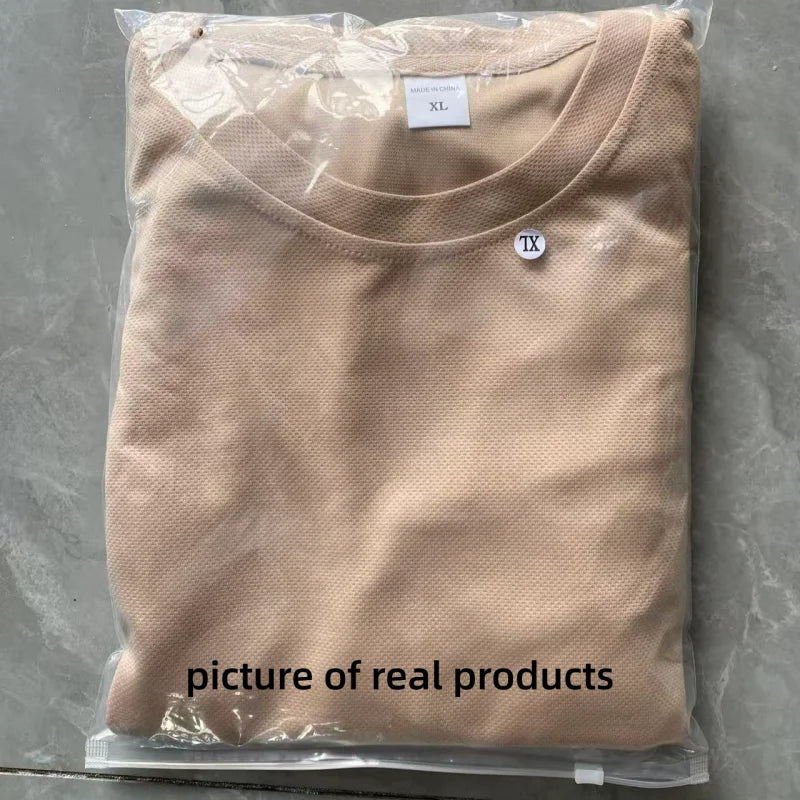 2026 Summer New Men Suit Round Neck Short Sleeve T-shirt+shorts Two Piece Set Loose Outdoor Sports Casual Solid Color Tracksuit