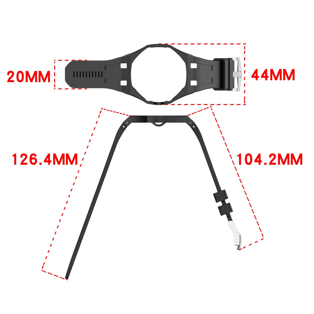 PC Case Strap For Swatch x AP Royal POP Silicone Watch Case Strap Pocket Changer To Wristwatch Watchband Accessories