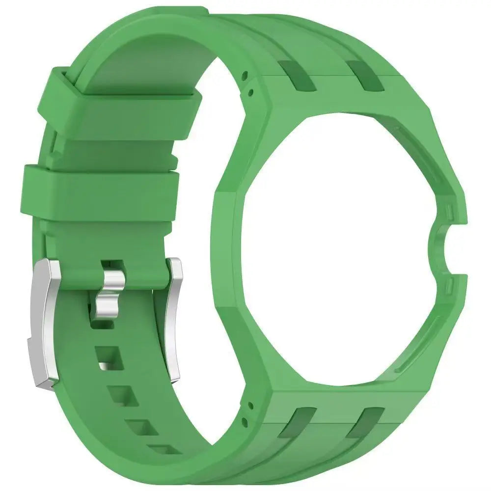 2-in-1 PC Mod Kit Case Silicone Strap for Swatch X AP Royal Pop Pocket Watches Changer To Wristwatch Integrated Modi Accessories