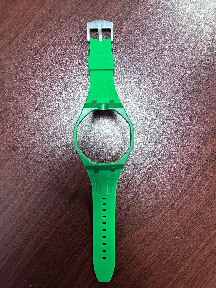 Silicone Strap with PC Case For Swatch X AP Royal Pop Pocket Watch Changer to Wristwatch Integrated Band Accessories