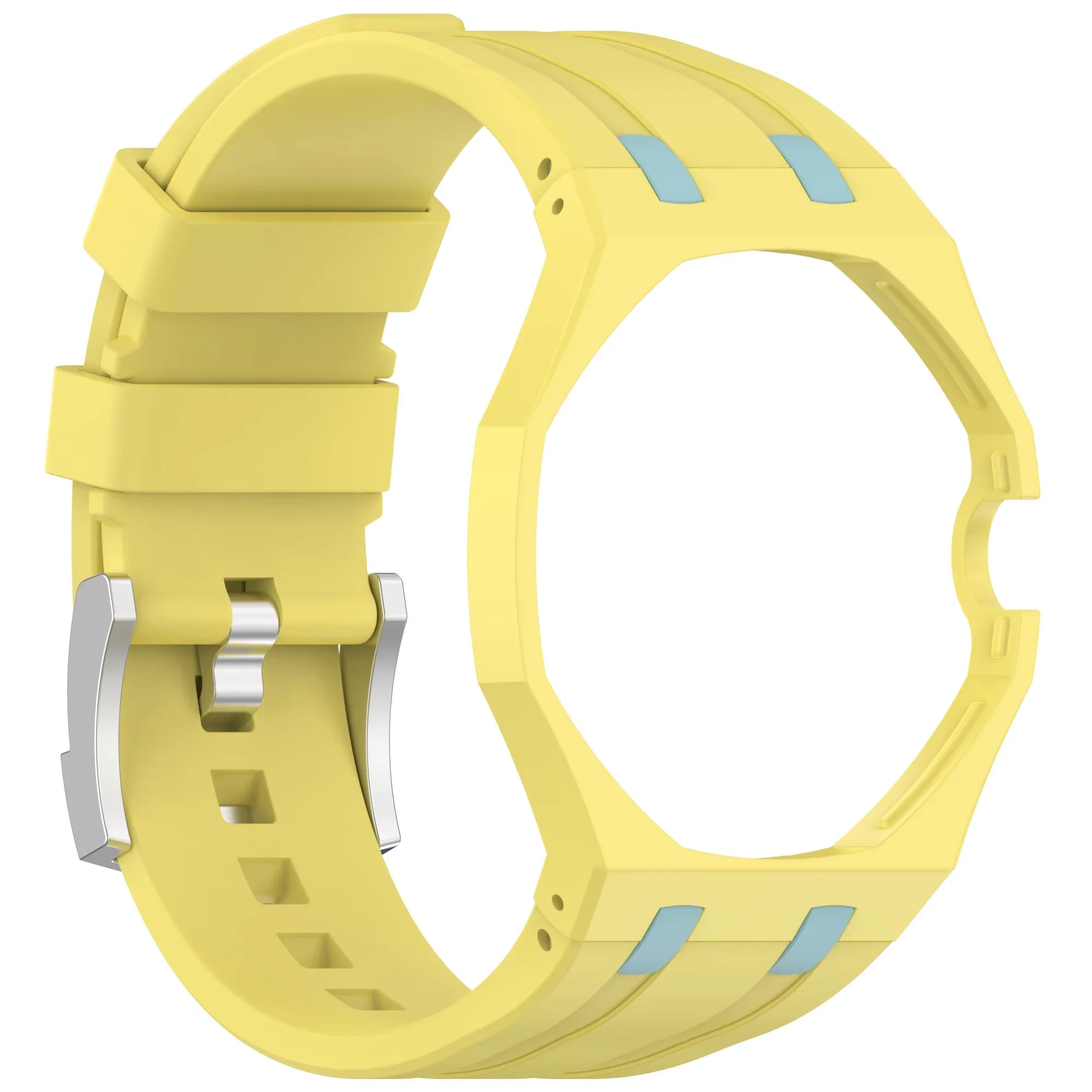 Matte PC Mod Kit Case Frame +Strap for Swatch AP Royal Pop Modification integrated Silicone Cover Bumper Band Accessorries