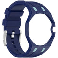 Splicing 3 O Clock PC Mod Kit Case Frame +Strap for Swatch AP Royal Pop Modification Integrated Cover Silicone Band Accessorries
