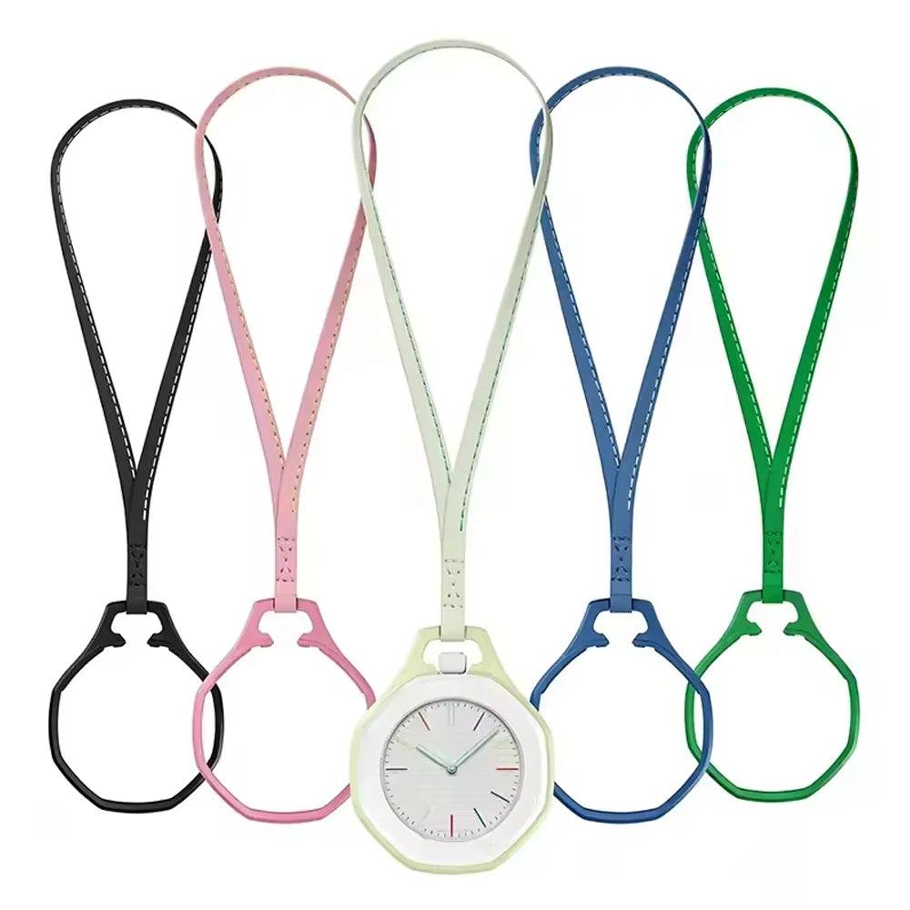 2026 New Hot Pendant Watch Strap Case Set For Swatch X AP Royal Pop Pocket Watch Bumper Leather Lanyard Fashionable Accessories