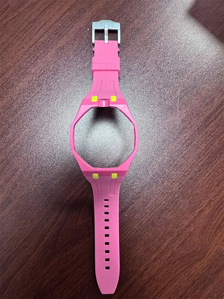 Silicone Strap with PC Case For Swatch X AP Royal Pop Pocket Watch Changer to Wristwatch Integrated Band Accessories