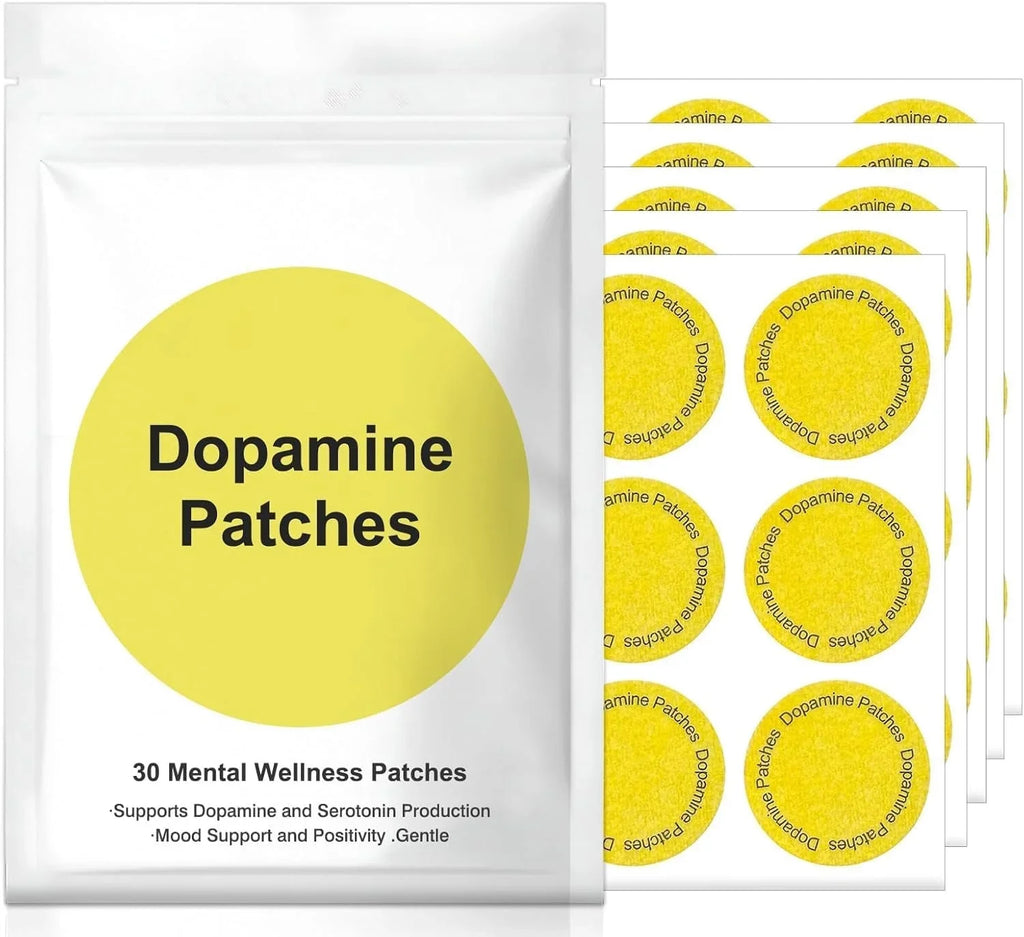 Dopamine Energy Patches-Immune System Booster Energy Boost Alertness&Motivation Enhancer,Fatigue Relief Supplement for Vitality