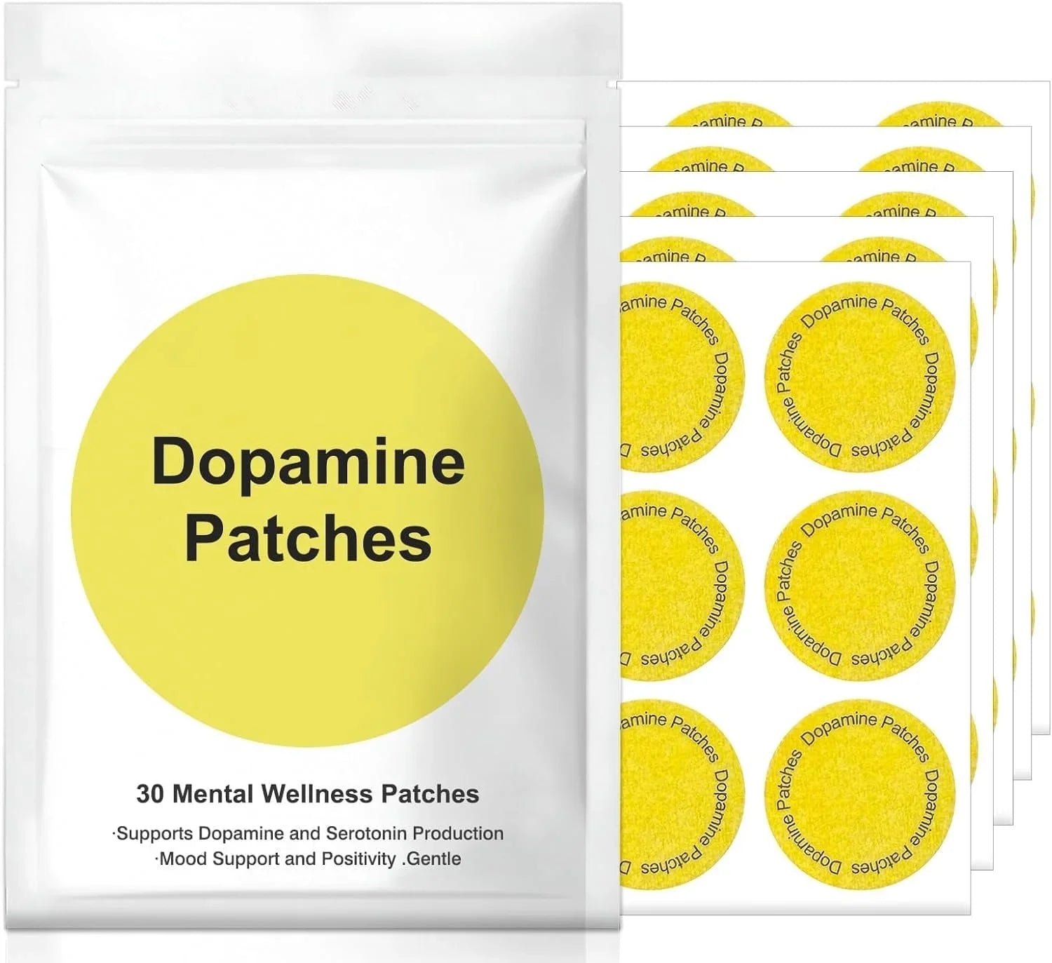 Dopamine Energy Patches-Immune System Booster Energy Boost Alertness&Motivation Enhancer,Fatigue Relief Supplement for Vitality
