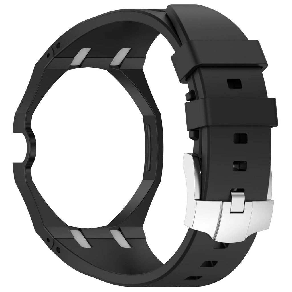 All-in-One PC Case+Silicone Strap Mod Kit for Swatch x AP Royal Pop Solf Band Cover Bumper Change to Wristwatch Accessories