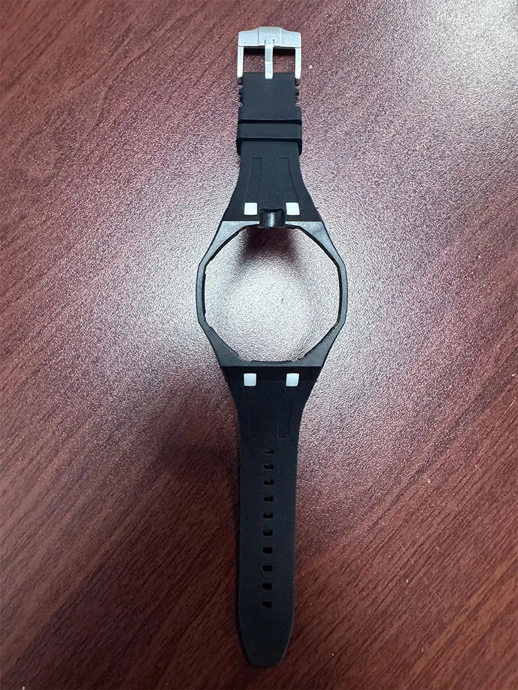 Silicone Strap with PC Case For Swatch X AP Royal Pop Pocket Watch Changer to Wristwatch Integrated Band Accessories