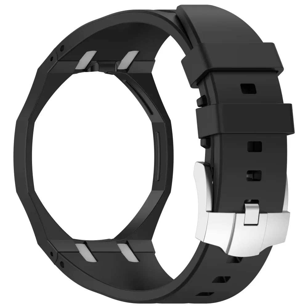 Matte PC Mod Kit Case Frame +Strap for Swatch AP Royal Pop Modification integrated Silicone Cover Bumper Band Accessorries