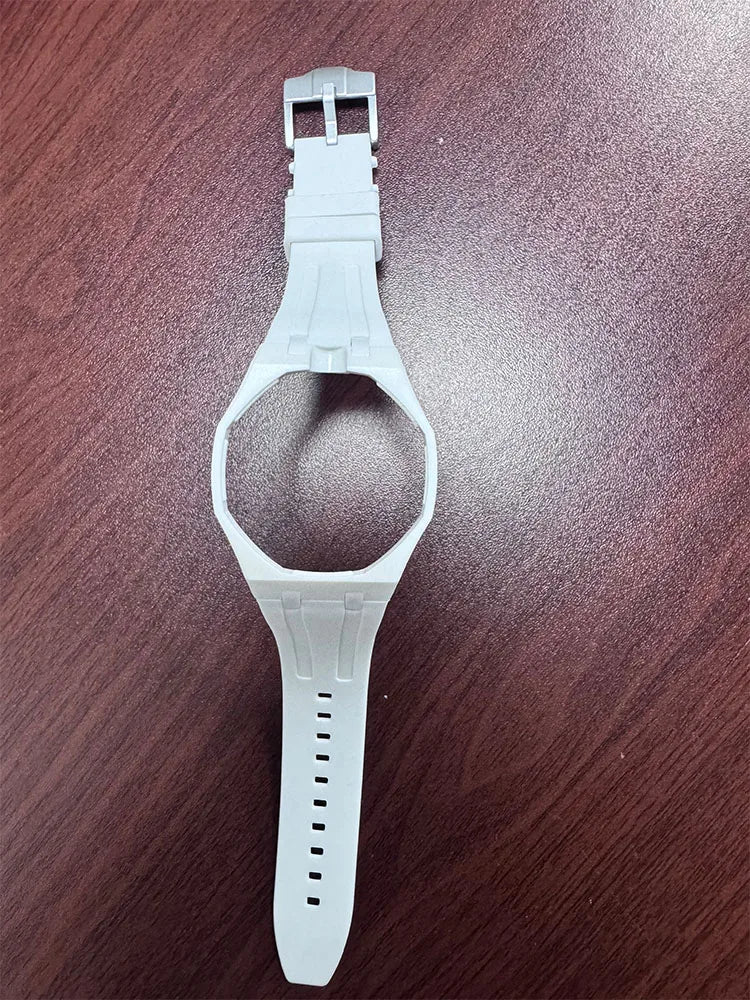 Silicone Strap with PC Case For Swatch X AP Royal Pop Pocket Watch Changer to Wristwatch Integrated Band Accessories