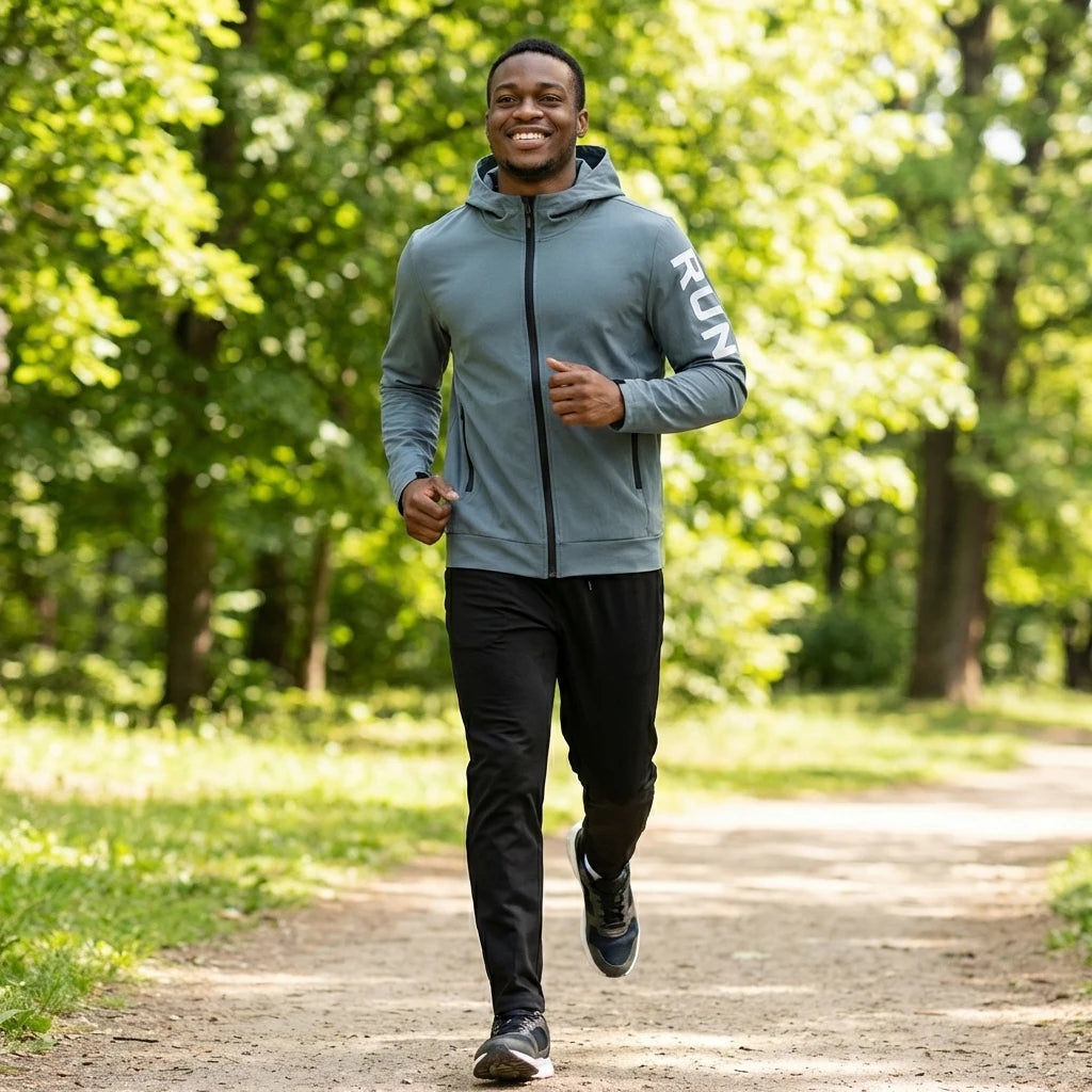 Fitness Full Set Tracksuit for Marathon Training Cycling Jogging Men Running Suit Gym Sportswear Training Sweatpants3 Piece Suit
