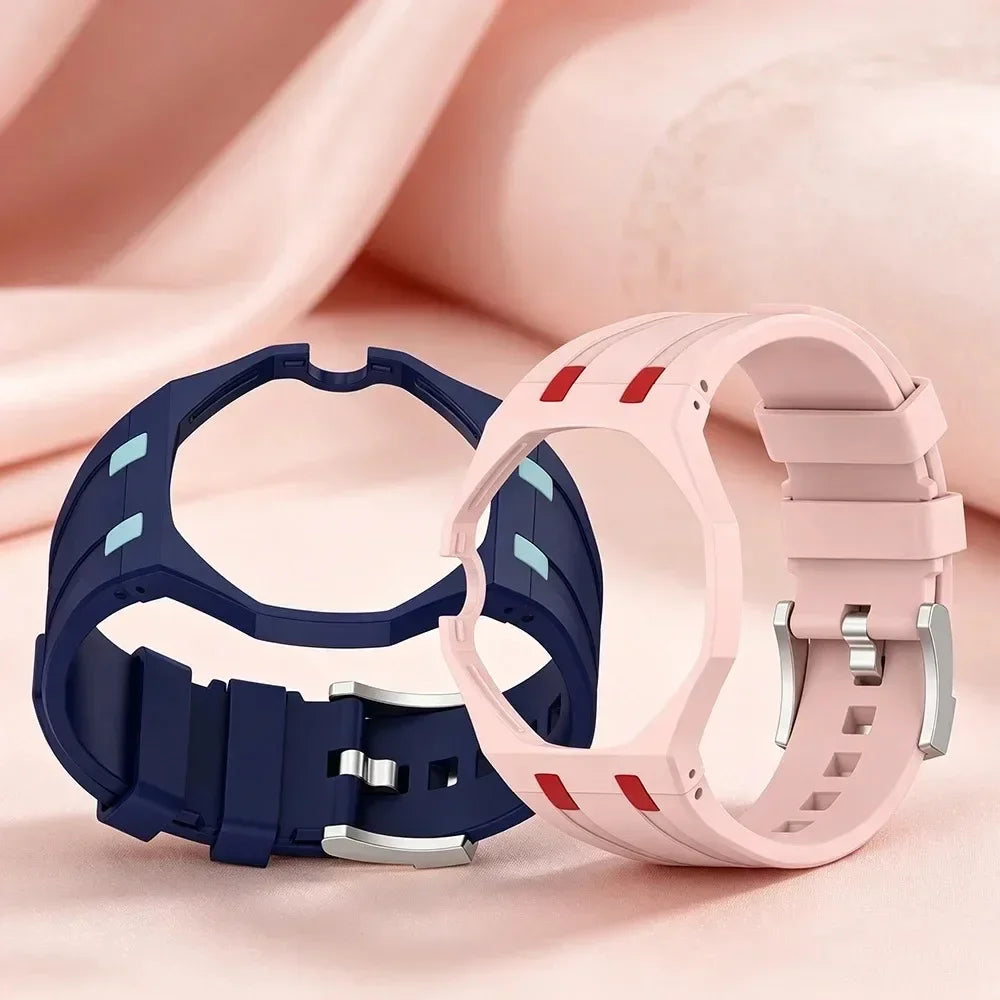 PC Cover＋Silicone Band For Swatch X AP Royal Pop Pocket Watch Modification Kit Changer to 2 In 1 Bracelet Wristwatch Accessories