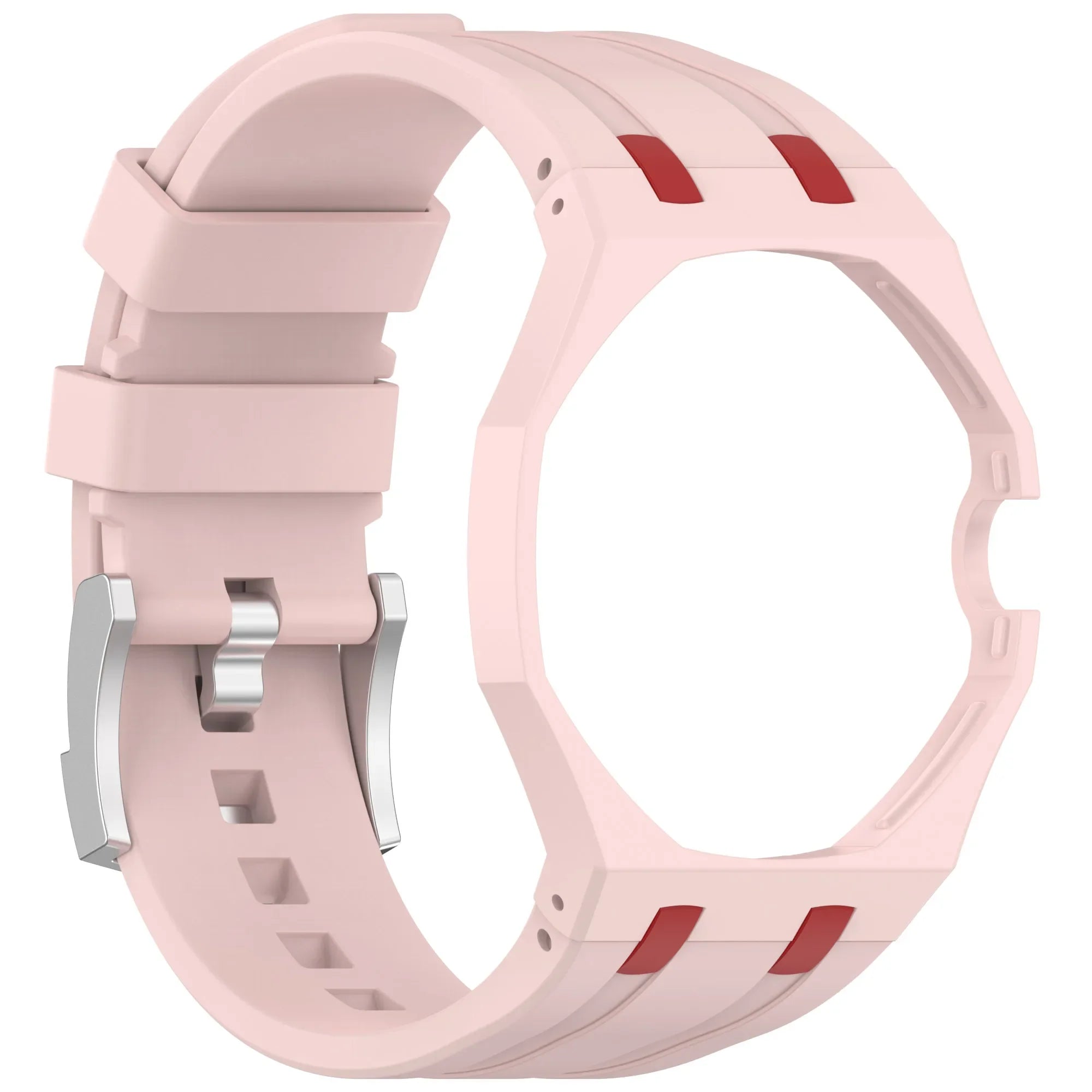 Splicing 3 O Clock PC Mod Kit Case Frame +Silicone Strap For Swatch AP Royal Pop Modification Integrated Cover Band Accessorries