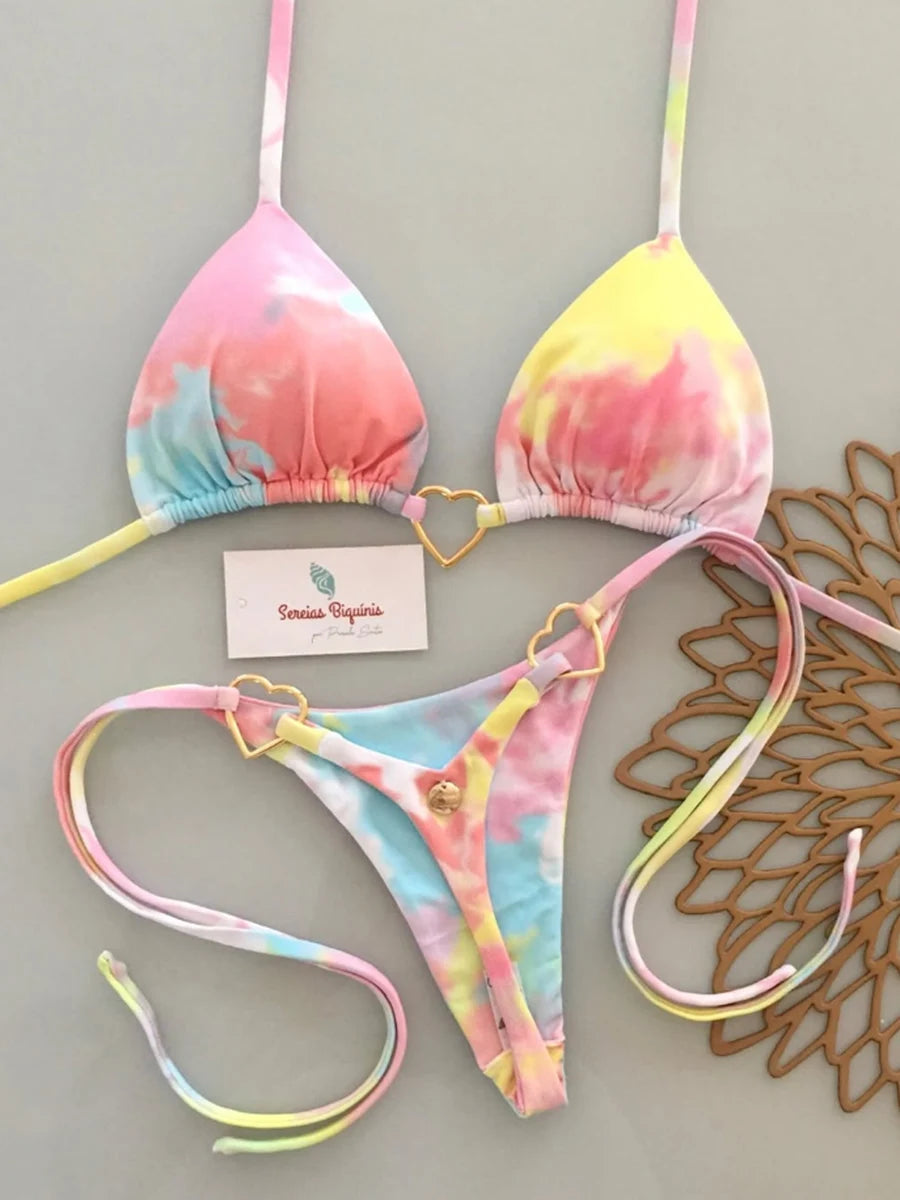 2026 New Sexy Micro Bikini Set Swimsuit Thong Female Bathing Brazilian Women Swimwear Biquini Suit Sexy Up Bikinis Mujer