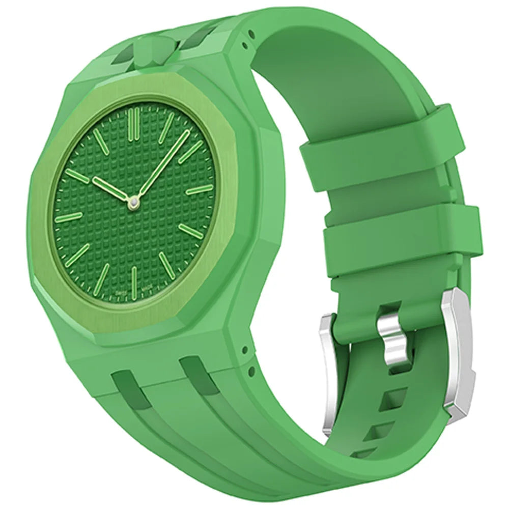 2 In 1 Silicone Strap+PC Case For Swatch X AP Royal Pop Pocket Watch Modification The Integrated Bracelet Changer to Wristband