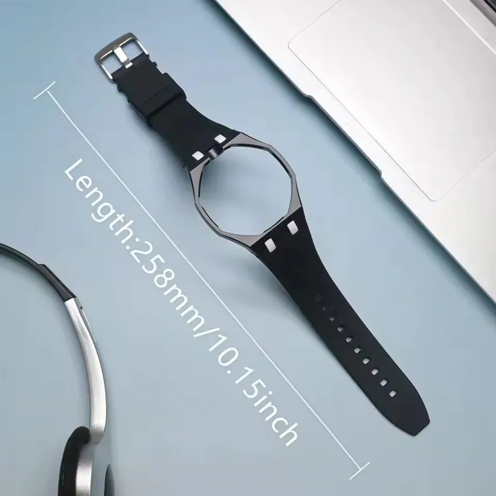 2 In 1 Silicone Strap+PC Case For Swatch X AP Royal Pop Pocket Watch Modification The Integrated Bracelet Changer to Wristband