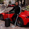 Men's 2 Piece Tracksuit Set Casual Zip Hoodie and Joggers Pants with Side Stripe Sport Outfit