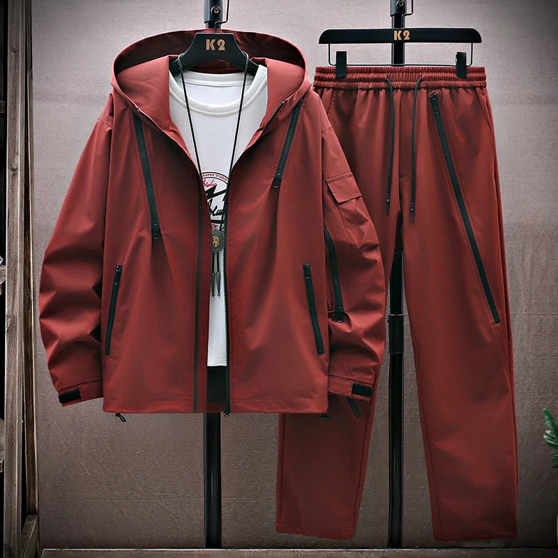 2025 Men's Tracksuit Spring/autumn Man Two-piece Set Sweat Suit Overalls Korean Style  Suit Plus Size Hoodies+Harem Pants