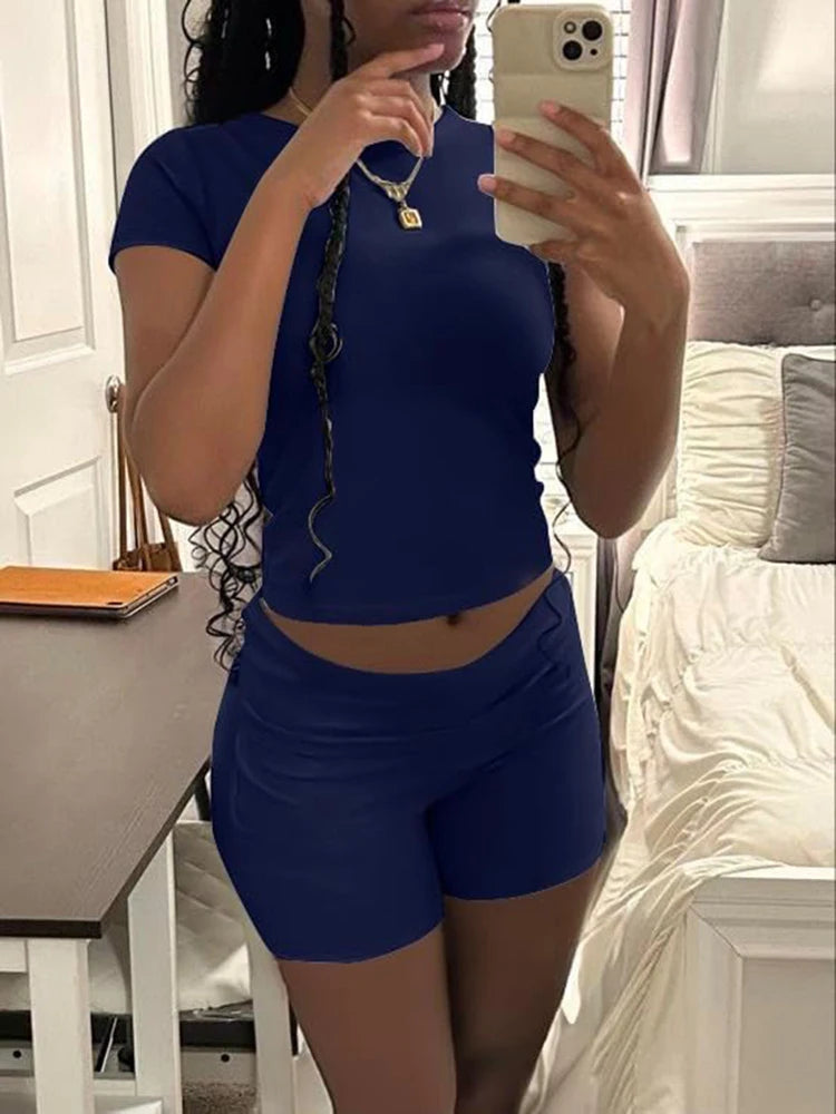 Comfy Cotton Lounge Wear Women Clothes High Stretch Slim Crop Top and Skinny Flare Leg Pants Suit Gym Fitness 2 Two Piece Sets