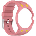 Splicing 3 O Clock PC Mod Kit Case Frame +Silicone Strap For Swatch AP Royal Pop Modification Integrated Cover Band Accessorries