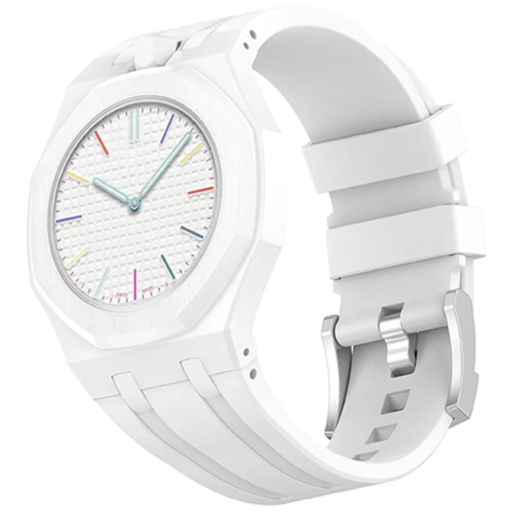 2 In 1 Silicone Strap+PC Case For Swatch X AP Royal Pop Pocket Watch Modification The Integrated Bracelet Changer to Wristband