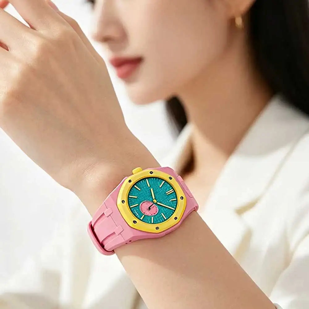 Modification Fit for Swatch x AP Royal Pop Pocket watch Silicone Band+PC Case Changer to Wristwatch Integrated Strap Accessories